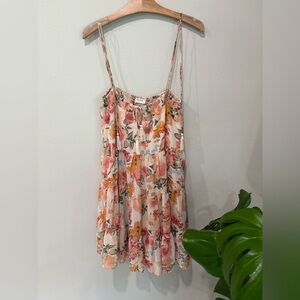 Storia Anthropologie | Tiered Multicolor Floral Dress | Size Medium